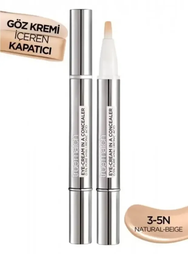 Loreal Paris True Match Göz Kremi İçeren Kapatıcı -2'si 1 Arada- 3-5N