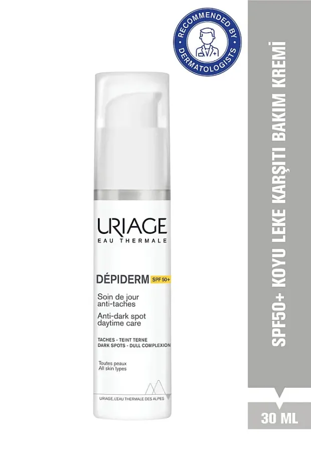 Uriage Depiderm SPF50+ Leke Karşıtı Aydınlatıcı Yüz Kremi 30 ml