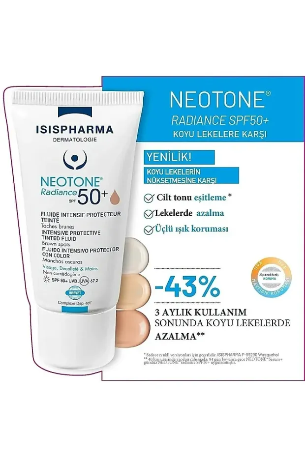 Isis Pharma Neotone Radiance SPF50+ Medium Tinted 30 ml