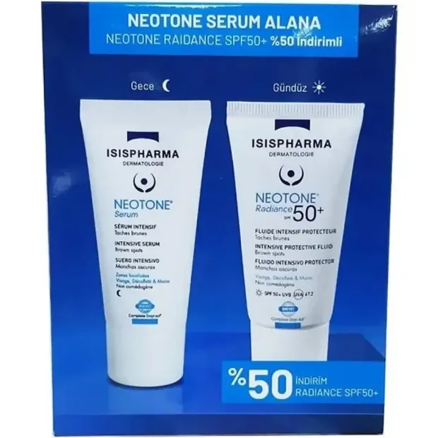 Isis Pharma Neotone Serum 30ml & Neotone Radiance SPF 50+ 30ml