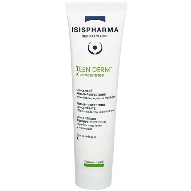 Isis Pharma Teen Derm K Concentrate - Yağlı Cilt Bakım Kremi 30ml