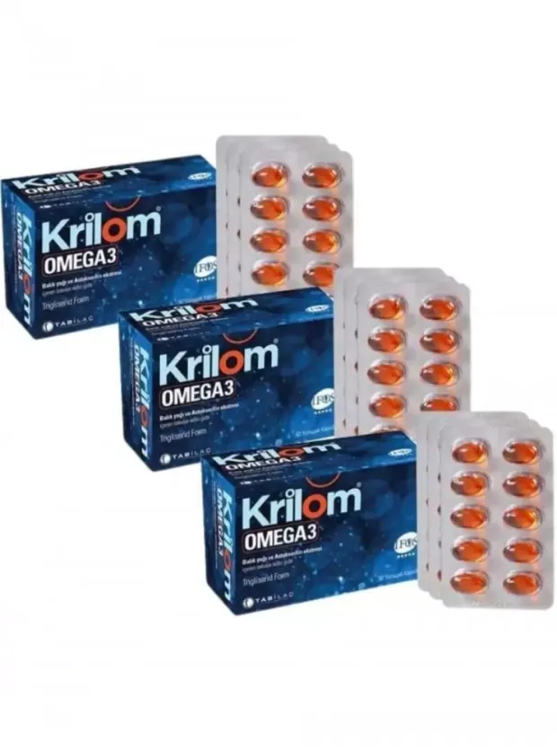 Krilom Omega-3 Astaksantin Soft Jel 50 Kapsül 3 Al 2 Öde