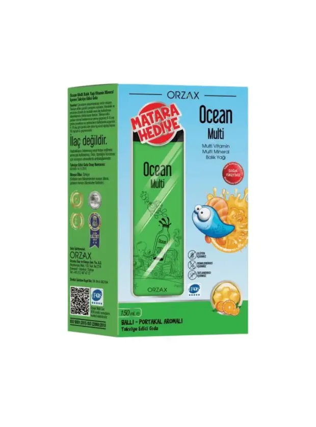 Ocean Multi Şurup Ballı ve Portakal Aromalı 150 ml - Matara Hediyeli