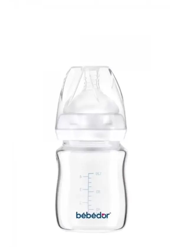 Bebedor Isıya Dayanıklı Cam Biberon 3+Ay 120ml -50301-