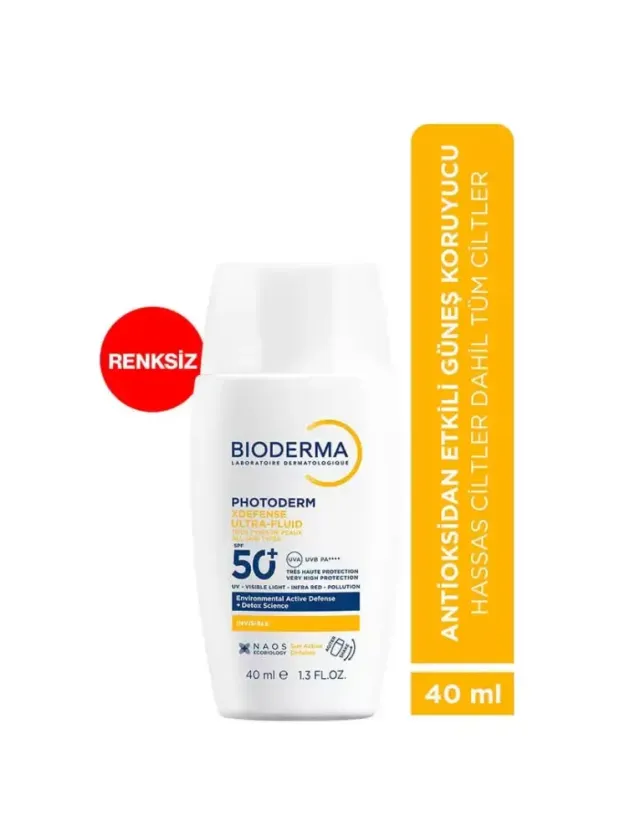 Bioderma Photoderm XDefense Ultra-Fluid SPF50+ 40 ml - Renksiz