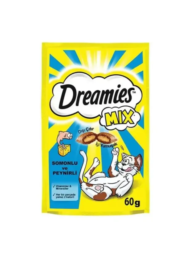 Dreamies Mix Somonlu&Peynirli Kedi Ödül Maması 60 gr