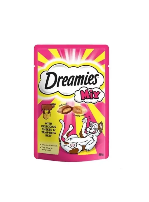 Dreamies Mix Sığırlı&Peynirli Kedi Ödül Maması 60 gr