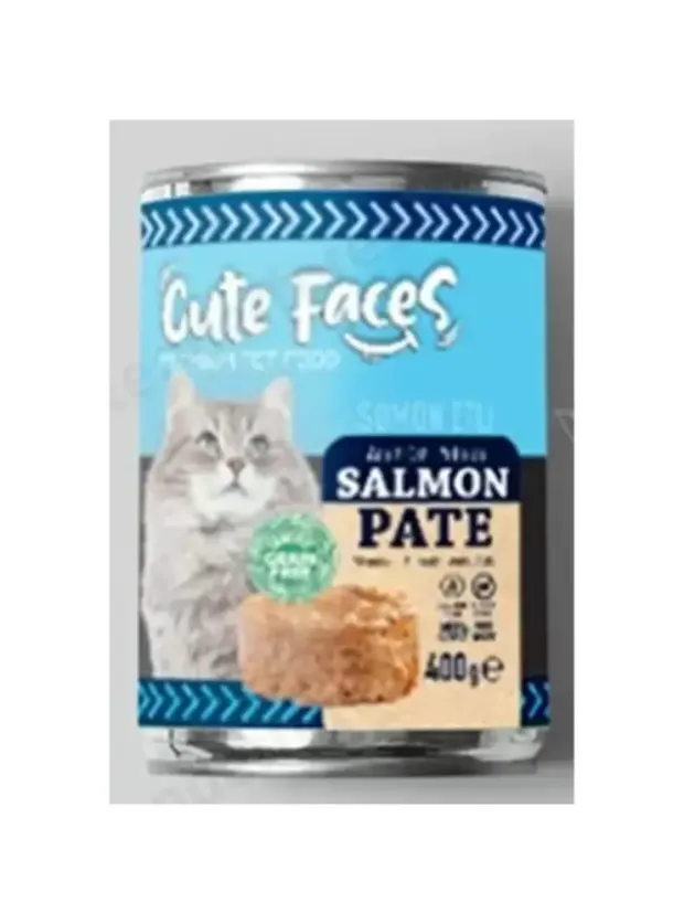 Cute Faces Tahılsız Pate Somonlu Kedi Konserve 400 gr