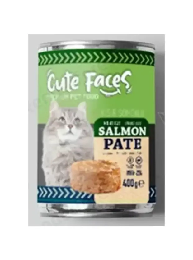 Cute Faces Tahılsız Pate Somonlu Steril Kedi Konserve 400 gr