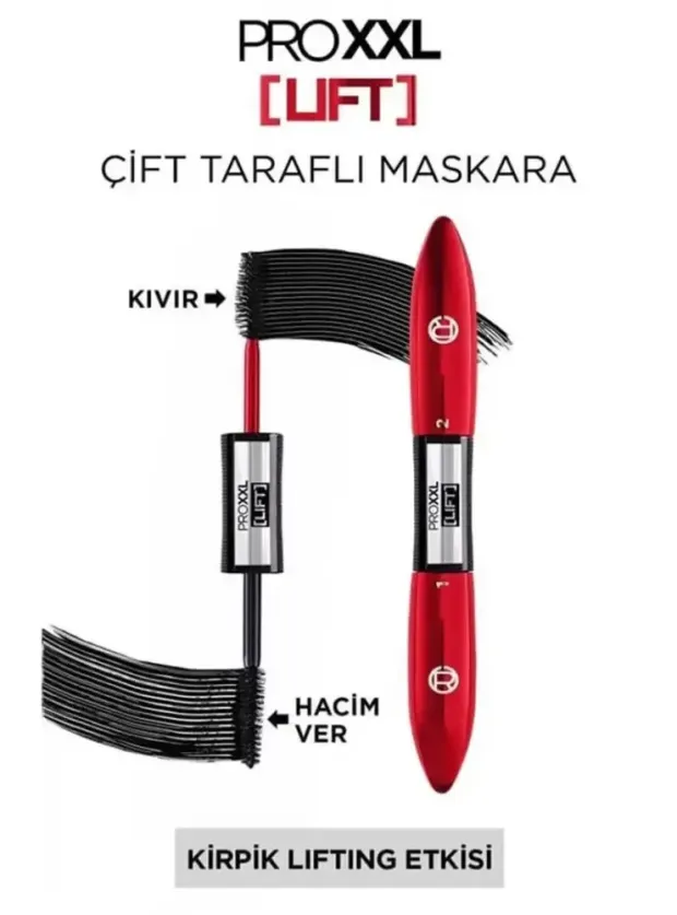 Loreal Paris Pro XXL Lift Çift Taraflı Maskara - Kirpik Lifting Etkisi 6.4 ml