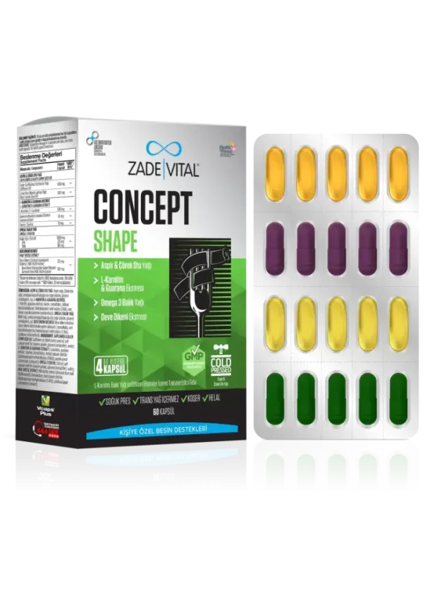 Zade Vital Concept Shape 60 Kapsül