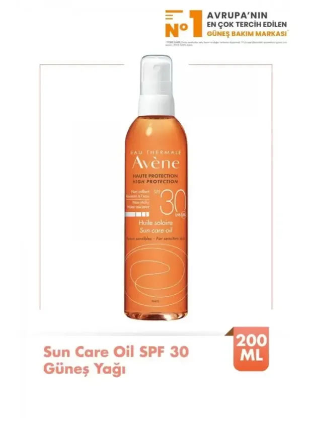 Avene Güneş SPF 30+ Güneş Yağı 200 ml