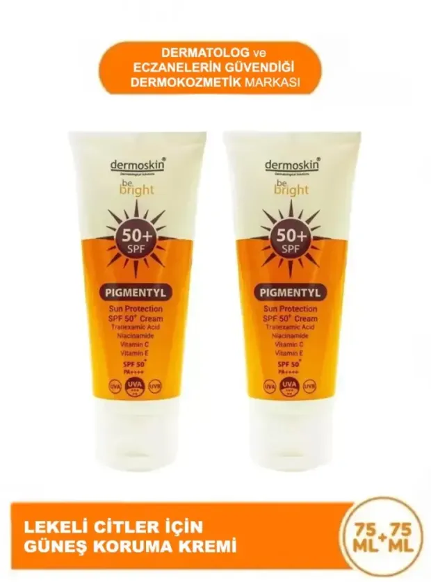 Dermoskin Be Bright Pigmentyl Sun Protection SPF 50+ Cream 2'li