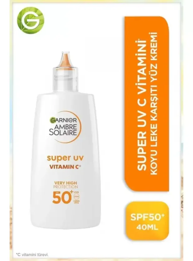 Garnier Ambre Solaire Süper Uv Vit. C Spf50+ Anti Dark Spots Fluid - C Vit. Koyu Leke Karşıtı Fluid - 40 ml