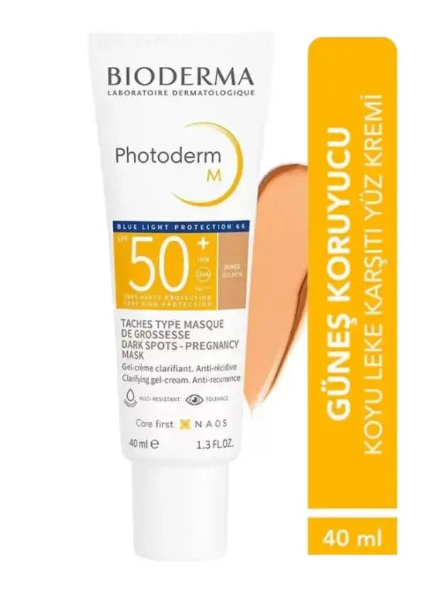 Bioderma Photoderm M SPF50+ Golden Koyu Lekeye ve Mavi Işığa Karşı SPF50+ Renkli Yüz Güneş Kremi 40 ml 40 ml