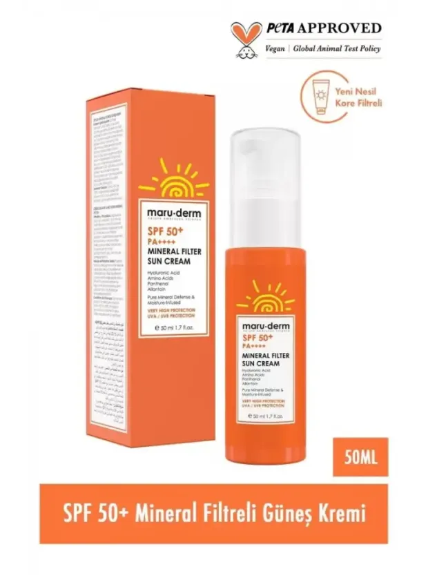 Maruderm Spf 50+ %100 Mineral Filtre Güneş Kremi 50 ml