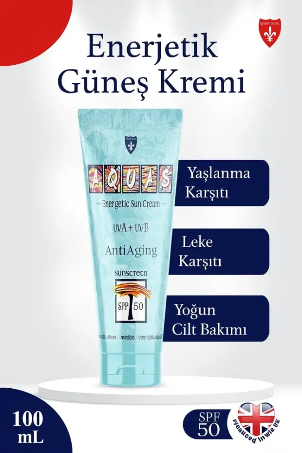 Aquas Yaşlanma Karşıtı SPF50 Güneş Kremi 100ml
