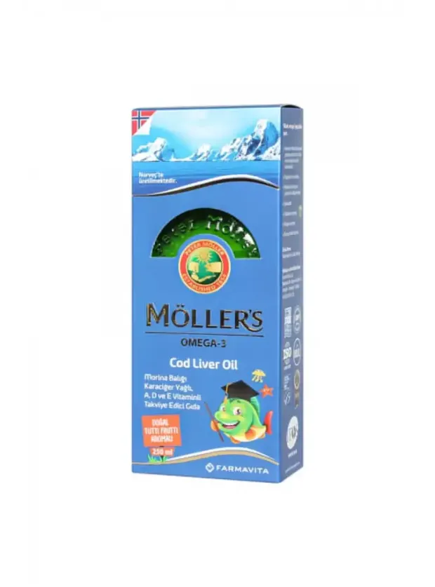 Möller's Omega-3 Cod Liver Oil Tutti Frutti Balık Yağı 250 ml