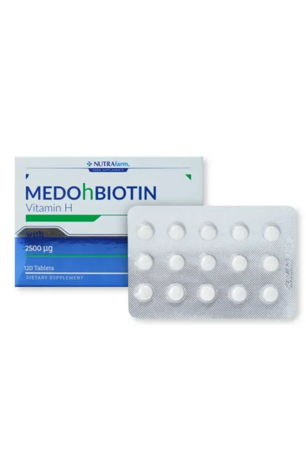 Dermoskin NutraFarm MedoHbiotin 2|5 mg 120 Tablet