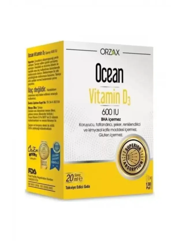 Ocean Vitamin D3 600 IU Sprey 20ml