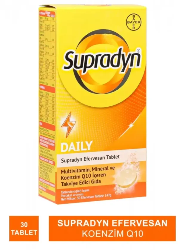 Supradyn Daily Efervesan Koenzim Q10 30 Tablet