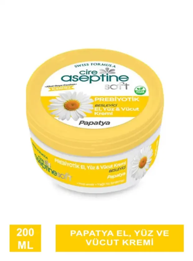 Cire Aseptine Soft Prebiyotik Papatya El| Yüz Ve Vücut Kremi 200 Ml