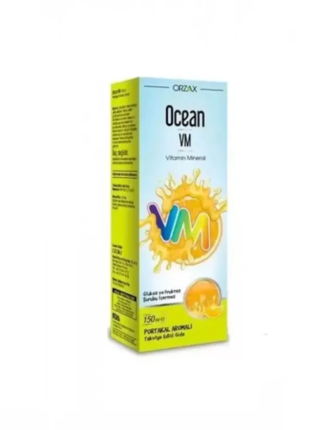 Ocean VM Vitamin Mineral Şurup Portakal Aromalı 150 ml