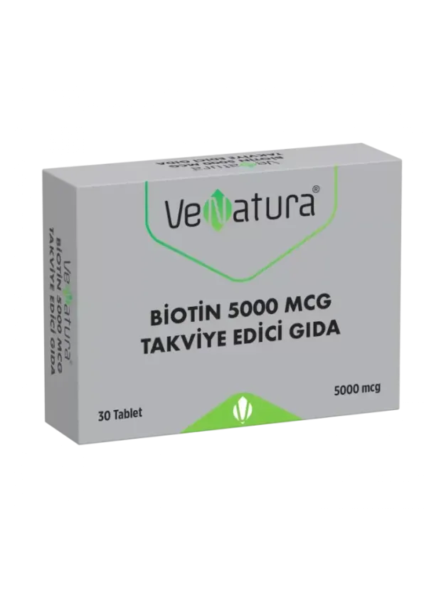 VeNatura Biotin 5000 mcg Takviye Edici Gıda 30 Tablet