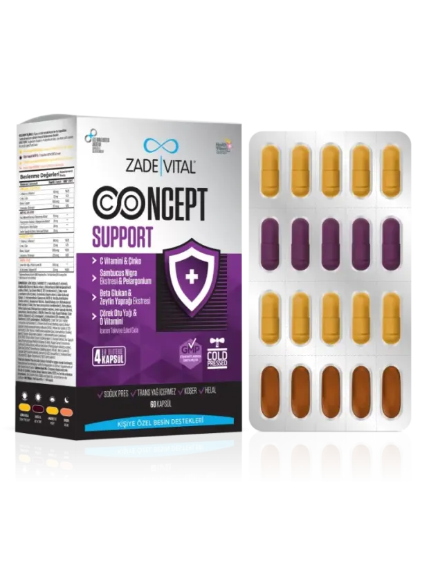 Zade Vital Concept Support 60 Kapsül