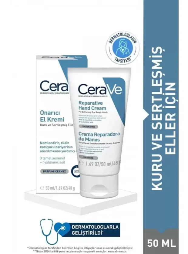 CeraVe Reparitive Hand Cream Onarıcı El Kremi 50 ml