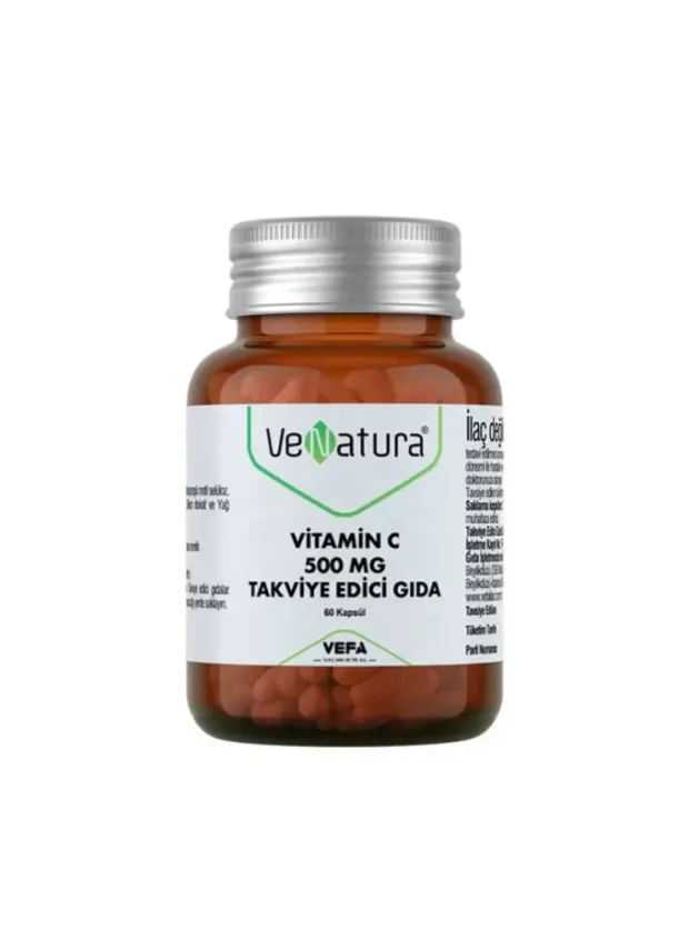 VeNatura Vitamin C 500 MG Takviye Edici Gıda 60 Kapsül