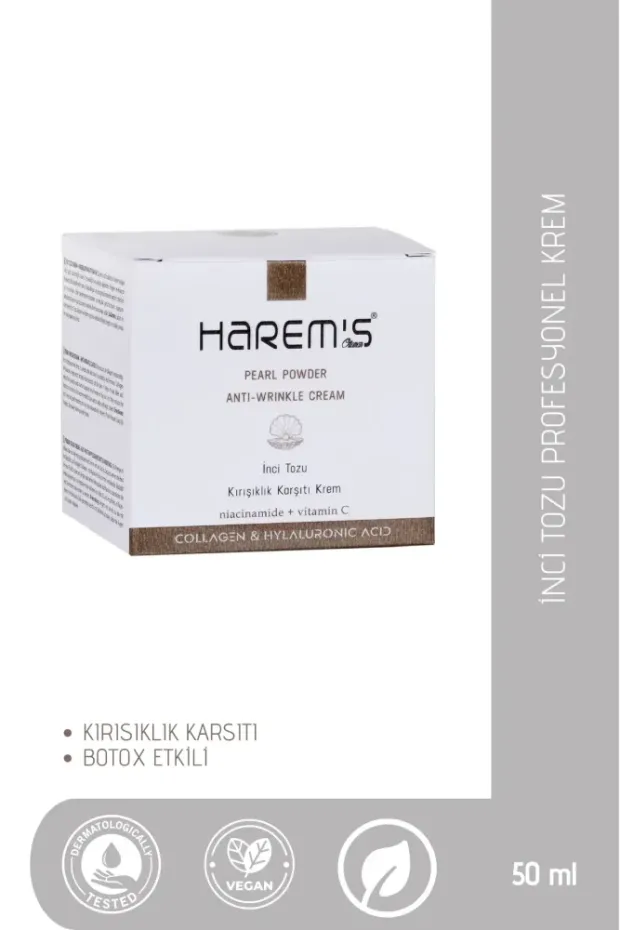 Harem's İnci Tozlu Kırışıklık Karşıtı Bakım Kremi 50ML