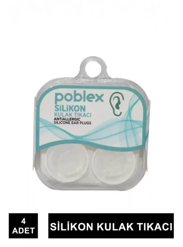 Poblex Silikon Kulak Tıkacı 4'lü