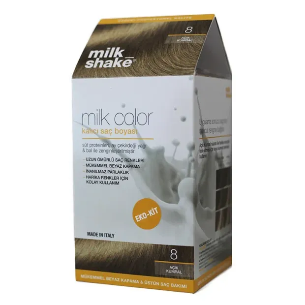 Milk Shake Milk Color Eko Kit Saç Boyası Orta Kumral - 8