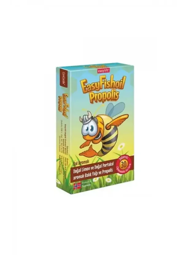 EasyFishoil Propolis Çiğnenebilir 30 Jel Tablet