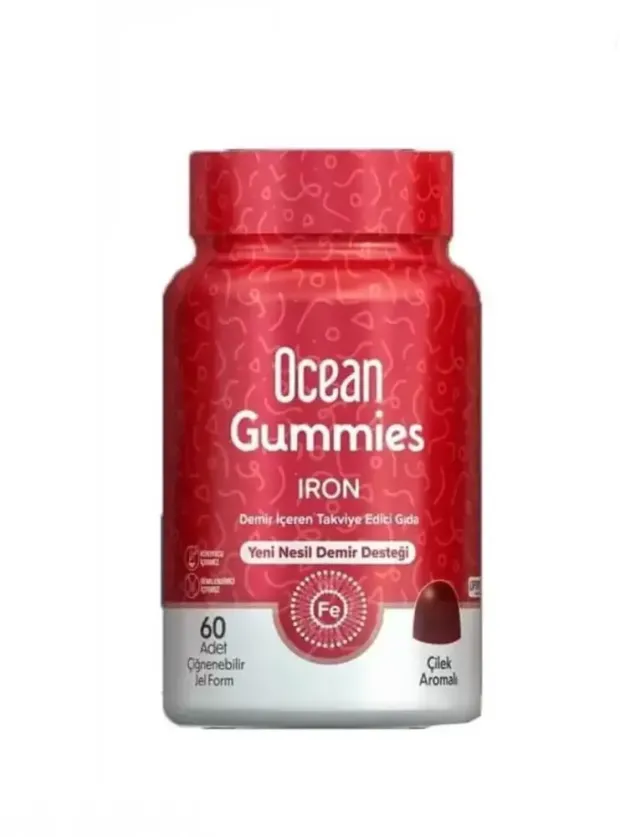 Ocean Gummies İron - Demir - 60 Yumuşak Tablet