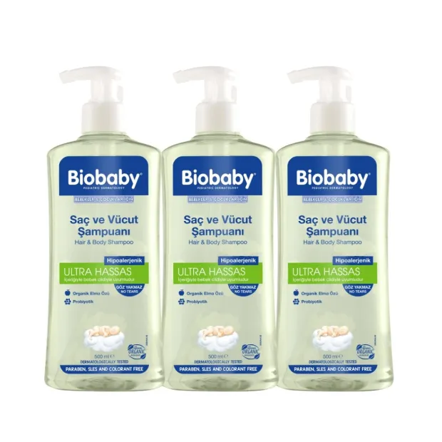 Biobaby Şampuan 500 ml - 3 Al 2 Öde