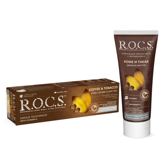 ROCS Kahve & Tütün Lekelere Karşı Diş Macunu