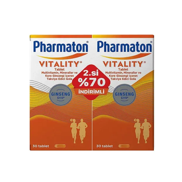 Pharmaton Vitality Multivitamin 2x30 Tablet - 2.si %70 İndirimli