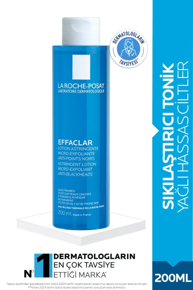 La Roche Posay Effaclar Mikro Soyucu Tonik Yağlı/Akneye Eğilim Gösteren Ciltler Gözenek Sıkılaştırıcı 200 ml