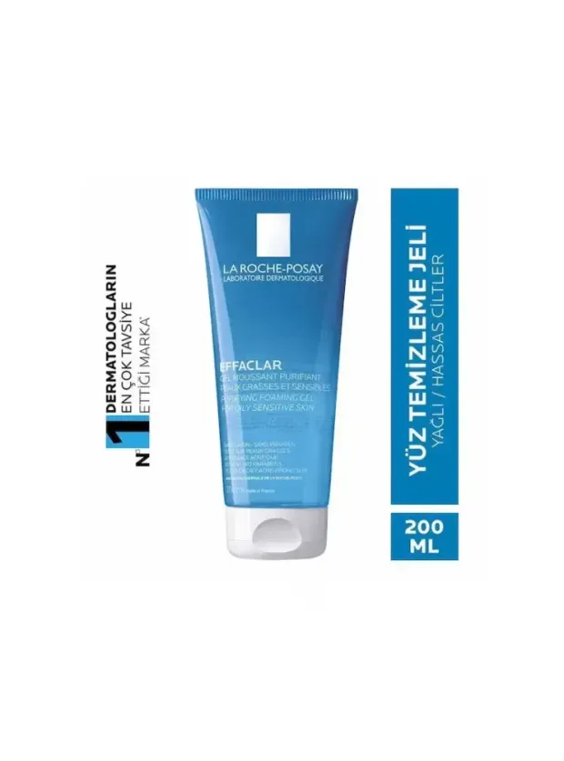 La Roche Posay Effaclar Yüz Temizleme Jeli Yağlı/Akneye Eğilim Gösteren Ciltler 200 ml