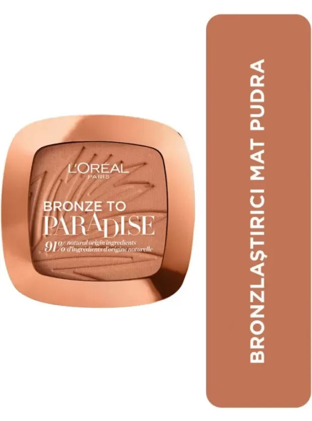 Loreal Paris Bronze to Paradise Mat Bronzlaştırıcı Pudra 02 Baby One More Tan 9gr