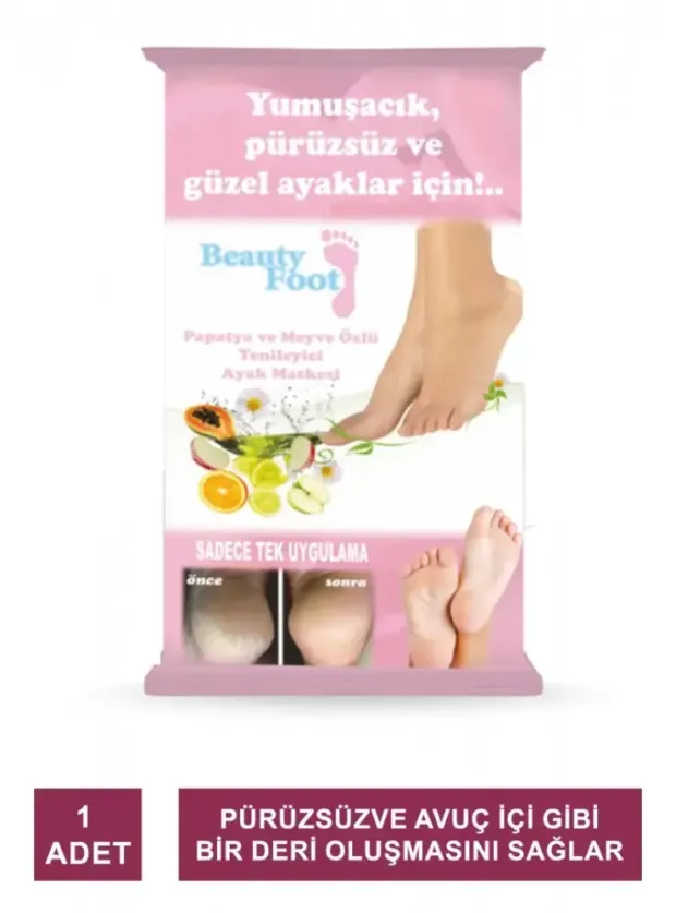 Beauty Foot Papatya ve Meyve Özlü Yenileyici Ayak Maskesi